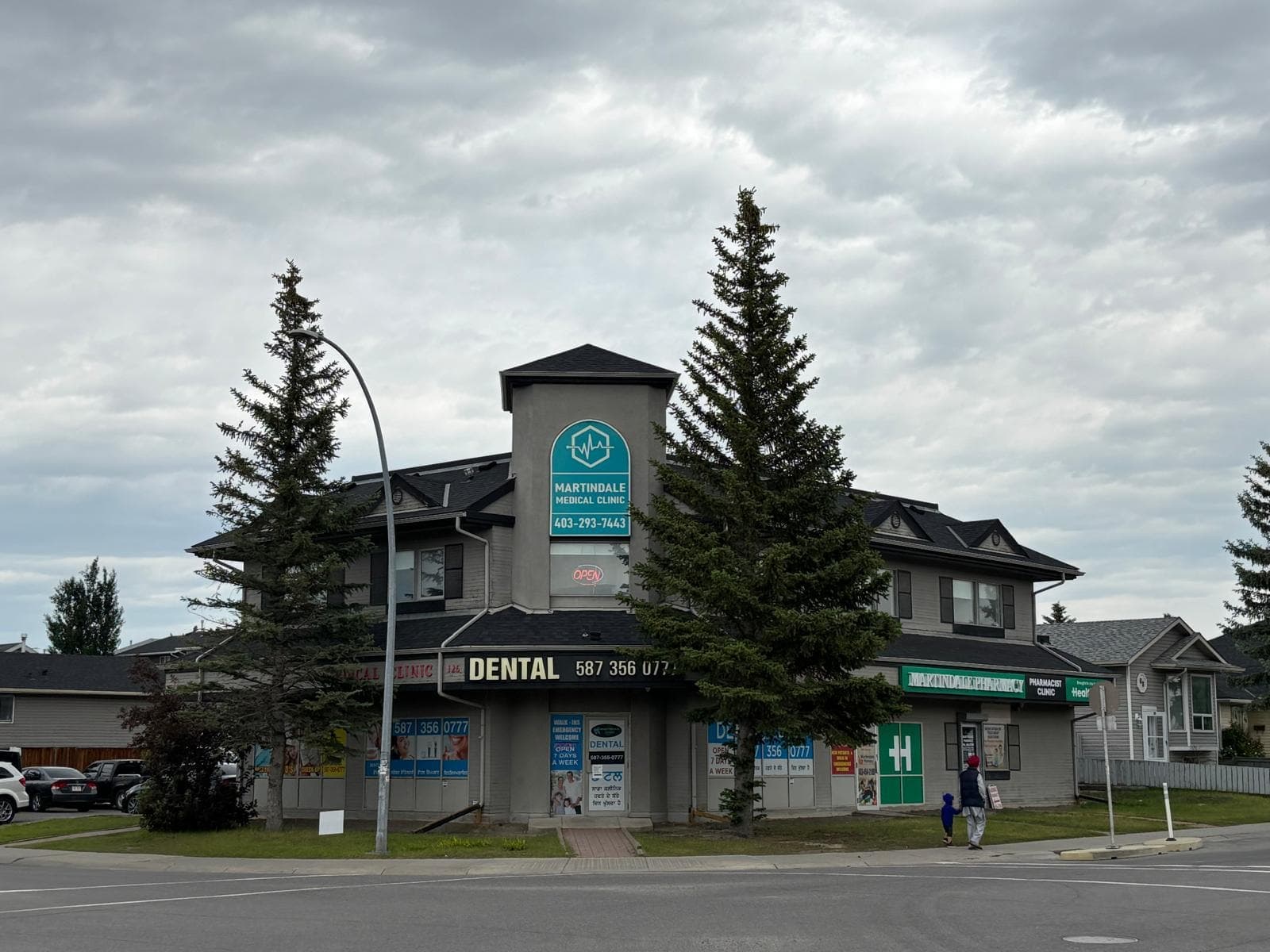 Exterior of the Martindale Smiles dental clinic on Martindale Blvd NE, Calgary