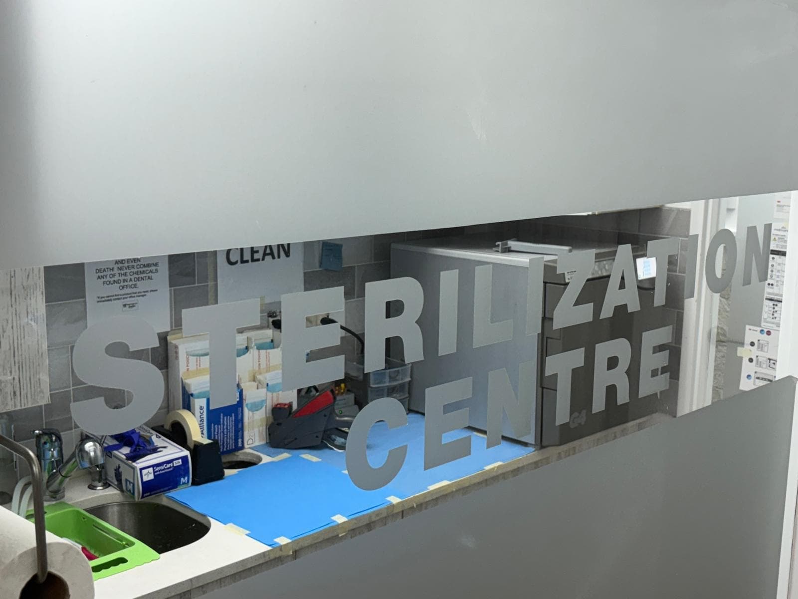 Sterilization centre at Martindale Smiles where all dental instruments are processed